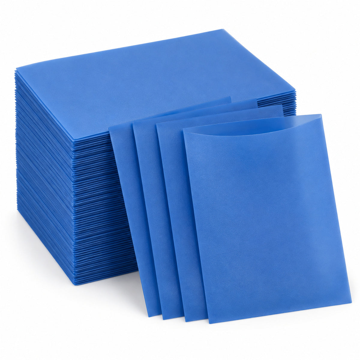 Matte Blue Sports Card Sleeves 100 Pack